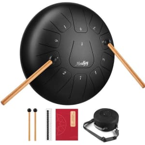 Moukey D Major Steel Tongue Drum Kit for $32
