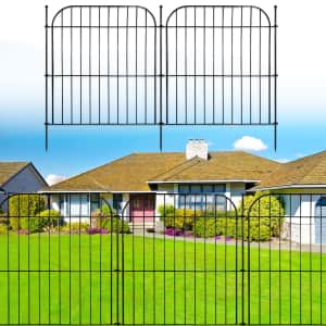 Blingluck 24" x 20-Foot 10-Panel Decorative Garden Fence for $45 Blingluck 24" x 20-Foot 10-Panel Decorative Garden Fence for $45