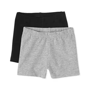 The Children's Place Baby 2 Pack and Toddler Girls Cartwheel Shorts, Tidal/H Gray, 3T for $10 The Children's Place Baby 2 Pack and Toddler Girls Cartwheel Shorts, Tidal/H Gray, 3T for $10