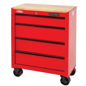 Craftsman 4-Drawer Rolling Wood Work Bench for $99 Craftsman 4-Drawer Rolling Wood Work Bench for $99