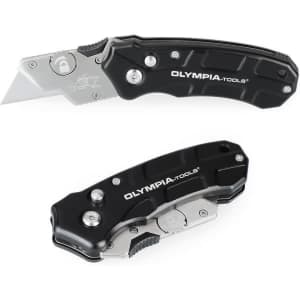 Olympia Tools Turbofold Utility Knife for $6