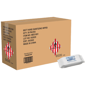 Hand Sanitizer Wipes 80-Count Pack: 30 packs for $10 Hand Sanitizer Wipes 80-Count Pack: 30 packs for $10
