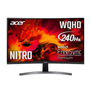 Acer Nitro ED271U Xbmiipx 27" 1000R Curved VA WQHD 2560 x 1440 Gaming Monitor | AMD FreeSync for $470
