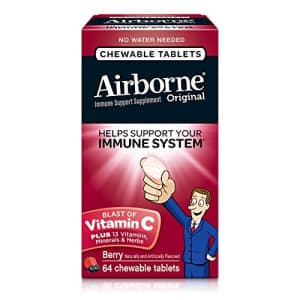 Airborne Vitamin C Immune Support Supplement Chewable Tablets, Berry, 64 Count for $23