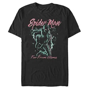 Marvel Men's Universe Spider Slash T-Shirt, Black, X-Large for $6