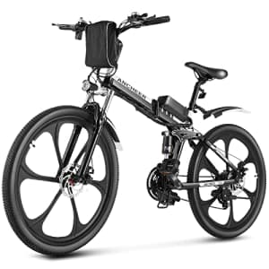 ANCHEER Electric Bike, Folding Electric Bike 26" Electric Mountain Bike with Magnesium Alloy for $730