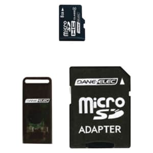 Dane Elec Dane-Elec 8 GB MicroSD Card (DA-3IN1-08G-R) for $15