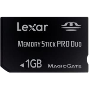 Lexar MSDP1GB-40-664 1 GB Platinum II Memory Stick Pro Duo (Retail Package) for $20