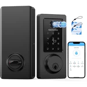 Geonfino 6-in-1 Smart Bluetooth Fingerprint Door Lock for $150