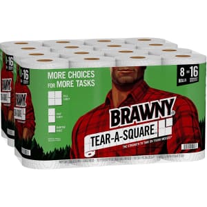 Brawny Tear-A-Square Paper Towel 16-Pack for $56