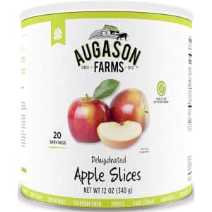 Augason Farms Dehydrated Apple Slices 12-oz. Can for $18