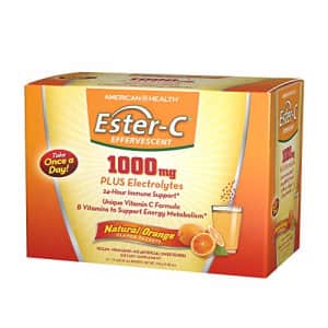 American Health, EsterC Effervescent Powder Packets Natural 24 Hour Immune Support Supports Energy for $12