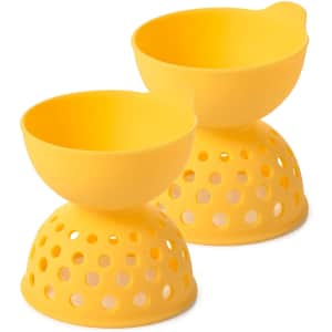 OXO Good Grips Silicone Egg Poacher 2-Pack for $12