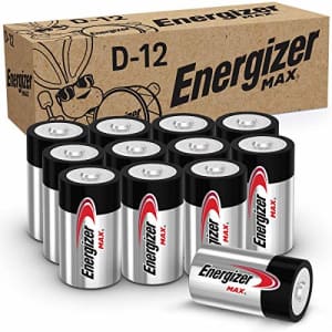 Energizer Max D Batteries 12-Pack for $7 Energizer Max D Batteries 12-Pack for $7