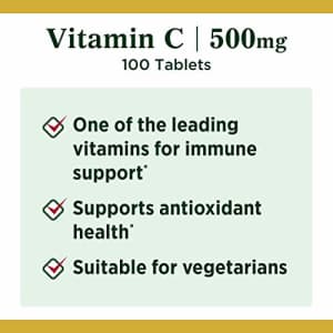 Vitamin C by Nature's Bounty, Vitamin Supplement, Supports Immune Health, 500mg, 100 Tablets for $10