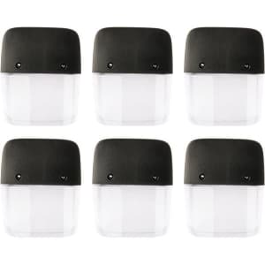 Home Zone Solar Step Lights 6-Pack for $12