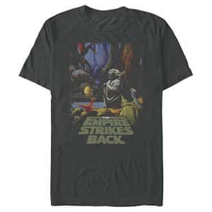 STAR WARS Men's T-Shirt, Charcoal, xx-Large for $20