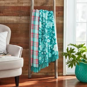 The Pioneer Woman Reversible Throw for $9
