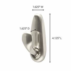 Command Forever Classic Large Metal Wall Hooks, Damage Free Hanging Wall Hooks with Adhesive for $15