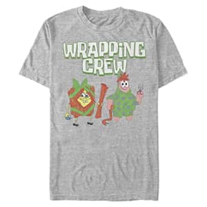 Nickelodeon Men's Big & Tall Wrapping Crew T-Shirt, Athletic Heather, Large Tall for $14