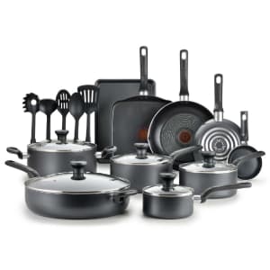 T-Fal Easy Care 20-Piece Non-Stick Cookware Set for $79