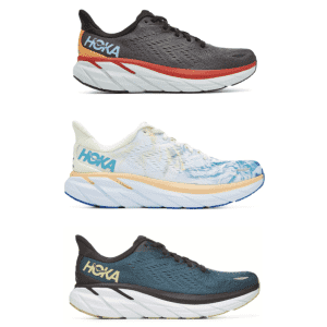 Hoka Men's and Women's Clifton 8 Running Shoes. That's $28 savings on large selection of colors for men and women.