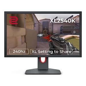BenQ Zowie XL2540K 24.5 inch 240Hz Gaming Monitor | Smaller Base | Flexible Height & tilt for $289