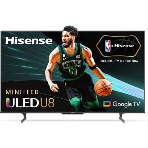 Hisense U8H 55" 4K HDR 120Hz QLED ULED Smart TV for $600