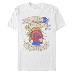 Marvel Men's Universe Cosmic Hero Faster T-Shirt, White, X-Large for $18