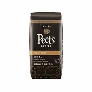 Peet's Coffee Single Origin Brazil, Medium Roast Ground Coffee, 20 oz for $33