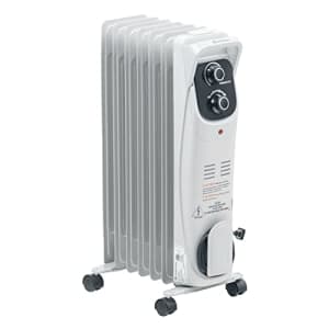 Comfort Zone CZ8008N 1,500-Watt Electric Oil-Filled Radiant Radiator Heater, Permanently Sealed, for $82