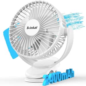 Svinkal Battery Powered Portable Fan from $8