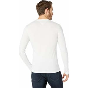 Tommy Hilfiger Men's Long Sleeve T-Shirt, Classic White, XX-Large for $30