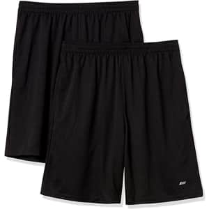 Amazon Essentials Men's Performance Shorts 2-Pack for $14