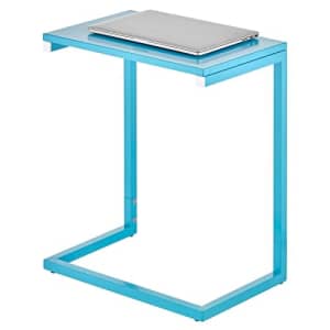 mDesign Modern Industrial Side Table - Minimalistic Accent Metal Tray and Desk Furniture Unit for for $60