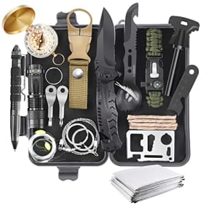 Outdoor 28-in-1 Survival Kit for $17