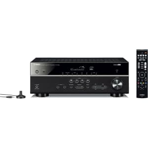 Yamaha RX-V385 5.1-Channel 4K Ultra HD AV Receiver with Bluetooth for $350