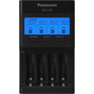 Panasonic Super Advanced eneloop pro and eneloop 4-Position Quick Charger for $43