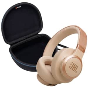 JBL LIVE 770NC Wireless Over Ear Noise Cancelling Headphone Bundle with gSport EVA Case (Sandstone) for $150 JBL LIVE 770NC Wireless Over Ear Noise Cancelling Headphone Bundle with gSport EVA Case (Sandstone) for $150
