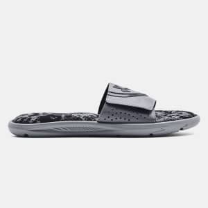 Under Armour Men's UA Ignite VI Graphic Strap Slides. That's the lowest price we could find by $3 after using coupon code "EXTRA20".