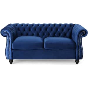 Christopher Knight Home Karen Chesterfield Loveseat Sofa for $324 Christopher Knight Home Karen Chesterfield Loveseat Sofa for $324