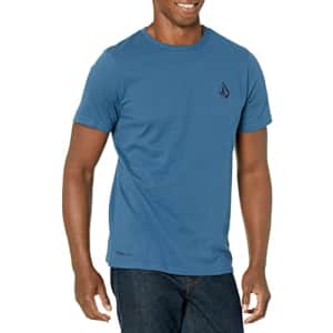 Volcom Men's Stone Tech Short Sleeve T-Shirt, Smokey Blue, XX-Large for $28