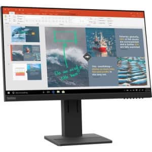 Lenovo ThinkVision E24-20 23.8" Full HD WLED LCD Monitor - 16:9 - Raven Black - 24" Class - for $299