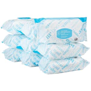 Amazon Elements 80-Count Unscented Baby Wipes 9-Pack for $19