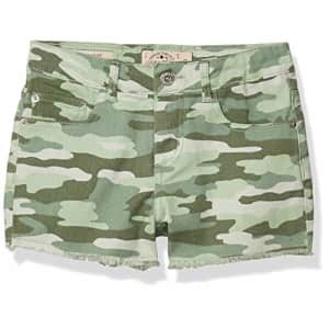Lucky Brand Girls Shorts, Clarissa Camo Green Bay, 14 Big Kids for $27