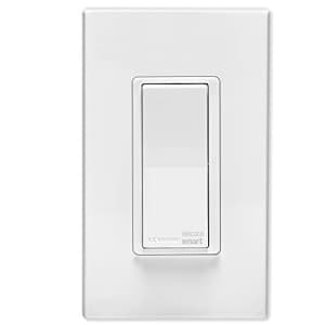 Leviton DH15S-1BZ 15A Decora Smart Switch, Works with Apple HomeKit,White for $33 Leviton DH15S-1BZ 15A Decora Smart Switch, Works with Apple HomeKit,White for $33