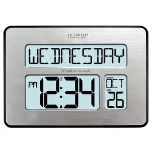 La Crosse Technology Backlight Atomic Full Calendar Clock for $23 La Crosse Technology Backlight Atomic Full Calendar Clock for $23