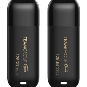 Team Group 128GB C175 USB 3.2 Flash Drive 2-Pack for $14
