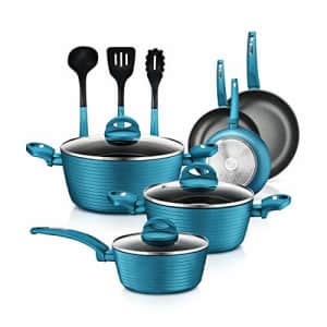 NutriChef Kitchenware Pots&Pans Stylish Cookware, Non-Stick Coating Inside&Outside+Heat Resistant for $119 NutriChef Kitchenware Pots&Pans Stylish Cookware, Non-Stick Coating Inside&Outside+Heat Resistant for $119