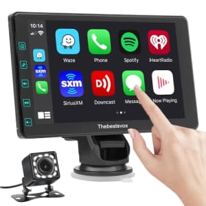 7" Wireless Car Stereo with Apple CarPlay and Android Auto for $50